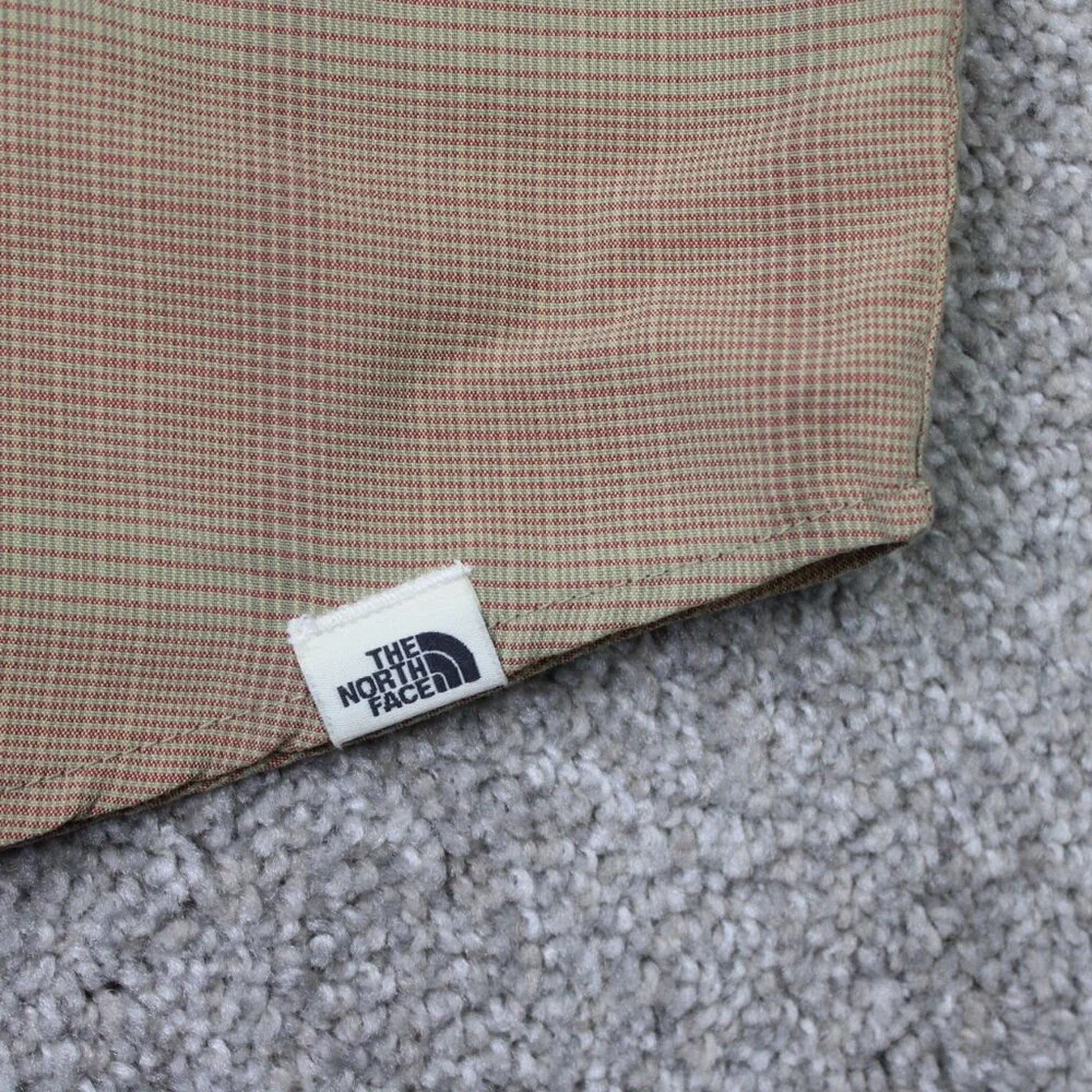 The North Face Shirt Mens XL Beige Modal/Polyester Long‎ Sleeve Button Hiking